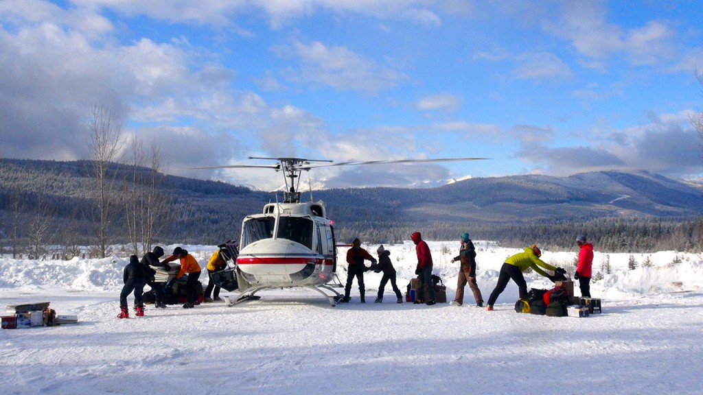 Loading Helicopter At Staging (photo credit: Bruce Roberts)